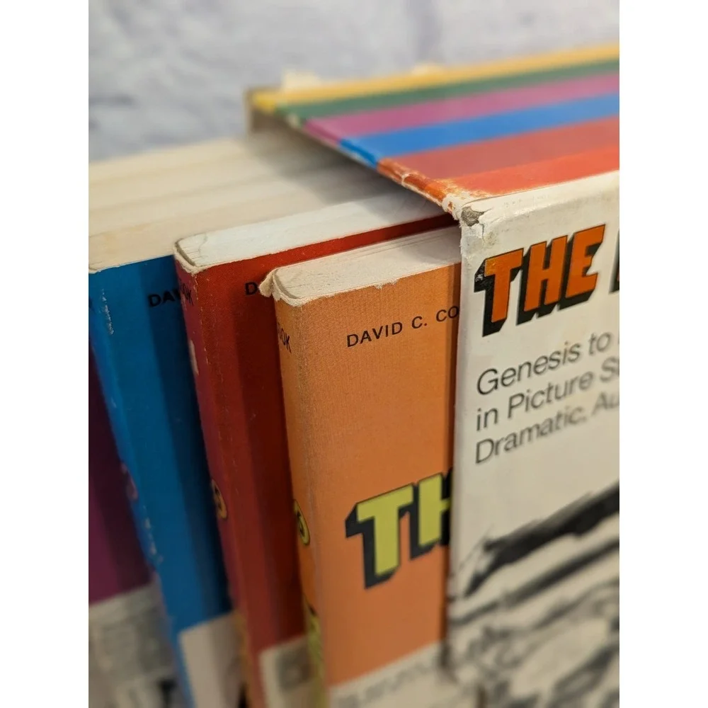 PRISTINE LOT 6🚨The Picture‎ Bible Box Set Graphic Novel Comic David Cook 1973